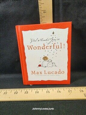 God Thinks You're Wonderful Max Lucado  Softback Book Used